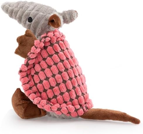 Hollypet Armadillo Squeaky Puppy Dog Toys for Small Medium Dogs, 8" by Hollypet