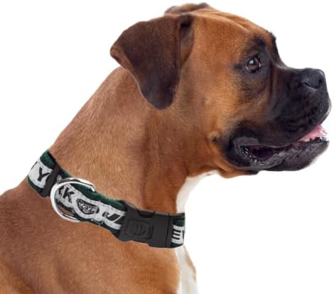Pets First NFL New York Jets Licensed PET COLLAR, Small - Heavy-Duty, Strong, and Durable Dog Collar. Available in 31 Football Teams and 4 Sizes - Image 4