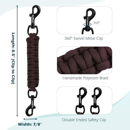 PetBonus Dog Collar Safety Clip, Handmade Prong Collar to Harness Connector - Image 2