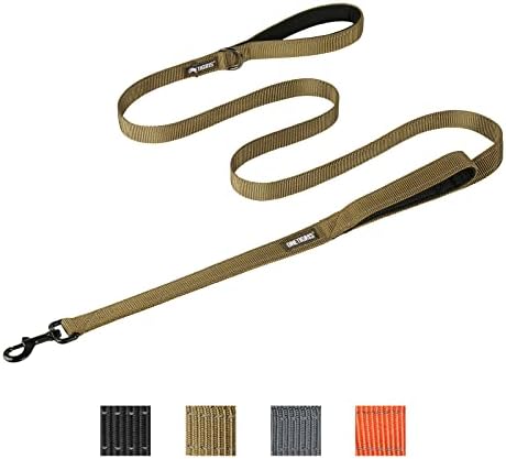 OneTigris No-Pull Dog Leash with Handle for Medium Large Dogs(Brown, 6FT) by OneTigris