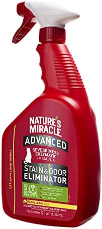 Nature’s Miracle Advanced Cat Stain & Odor Eliminator, Severe Mess, 32 oz - Image 5