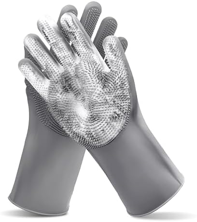 Pet Grooming Gloves—Dog Washing Gloves with High-Density Teeth by MAIIU