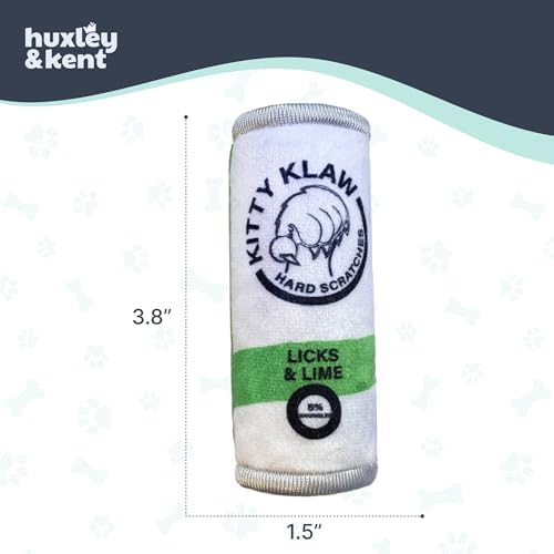 Huxley & Kent Plush Crinkle Catnip Cat Toy, Kitty Klaw Licks & Lime - Image 5