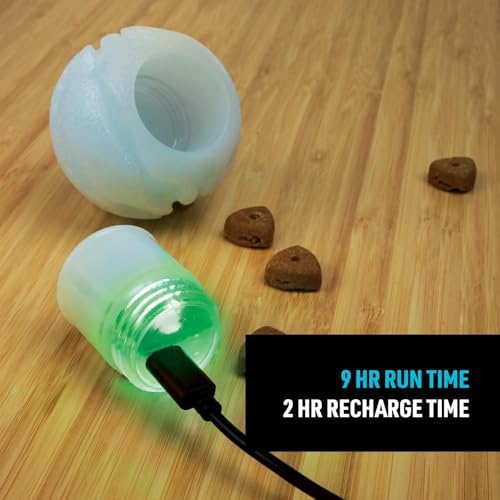 Nite Ize GlowStreak Rechargeable LED Ball - Rubber Dog Toy - Motion-Activated & Waterproof Design - 9 Hours of Runtime - Premium Dog Toys - Disc-O - Image 3