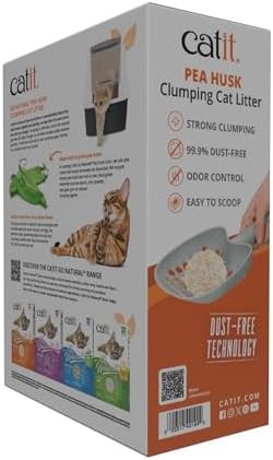 Catit Go Natural Pea Husk Clumping Cat Litter 12.3 lb, Natural (Pack of 2) - Image 5