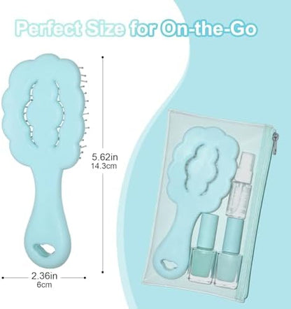 Cloud Shape Small Dog Grooming Brush (Sky Blue） - Image 2