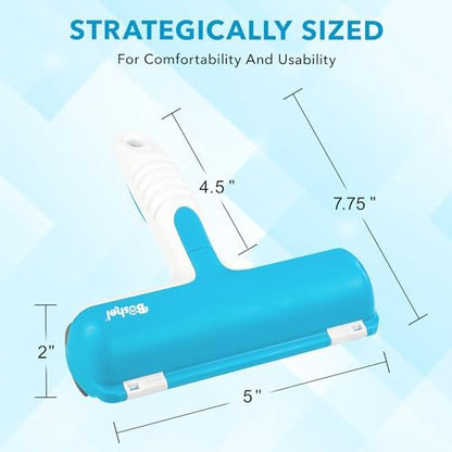 BOSHEL Pet Hair Remover for Laundry - Lint Roller for Pet Hair - Dog Hair Remover with Hair Base - Pet Fur Remover with Comfy Rubber Handle - Easy Clean Pet Hair Remover Roller for Couch - Image 4