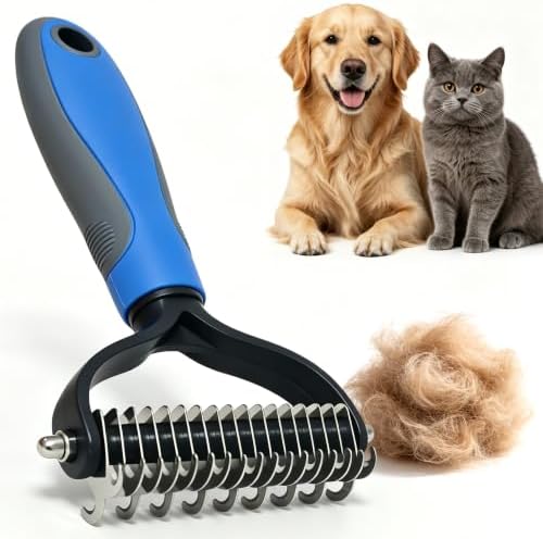 Deshedding Dog Brush for Shedding & Cat Undercoat Rake Pet Grooming Indoor by Unknown