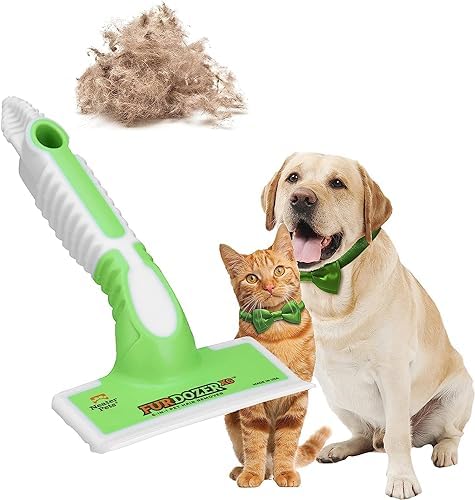 FurDozer Pet Hair Remover & Auto Detailing Tools - Cat & Dog Hair Remover for Carpets, Car Interiors, Couches, Bedding, & Pet Furniture (Green, X6) - Image 4