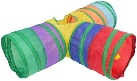 Cat Play Tunnel,Occupiedpet Collapsible Cube Tent with 4 Entry Points by Occupiedpet
