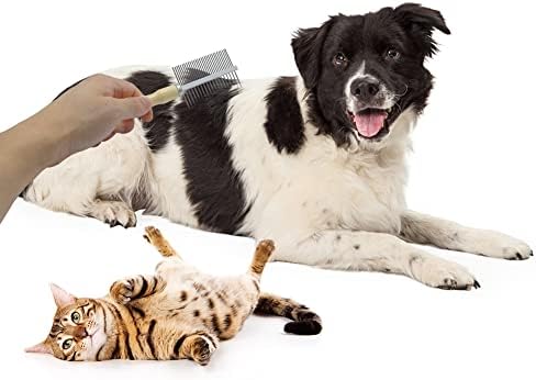 Wooden Handle Grooming Comb for Dogs Cats Pet（Double-Sided） - Image 6