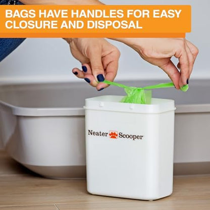 Neater Pet Brands Neater Scooper Standard Cat Litter Scoop, 15 Refill Bags – Mess-Free Cat Litter Scooper with Bag, Spill-Proof Kitty Box Sifter, Bin Doubles as Scoop Holder, For Single-Cat Households - Image 6