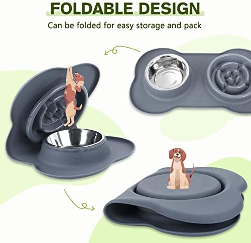 Pecute Slow Feeder Dog Bowls to Slow Down Eating, Dog Slow Feeder Bowl - Image 5
