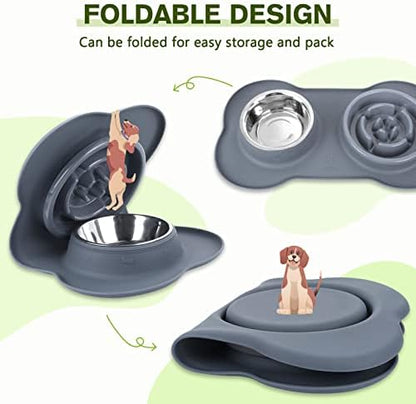 Pecute Slow Feeder Dog Bowls to Slow Down Eating, Dog Slow Feeder Bowl - Image 5
