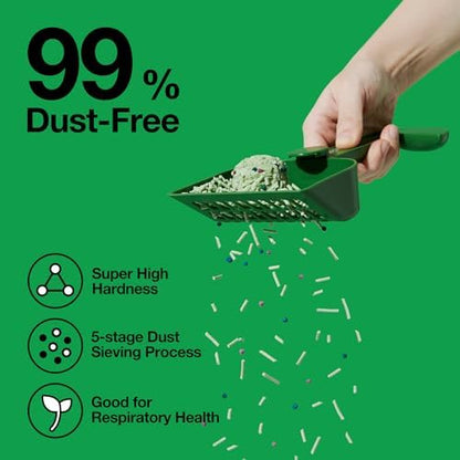 VETRESKA Tofu Cat Litter, Natural Kitty Litter Strong Clumping Flushable Cat Litter Pellets Ultra Absorbent, Odor Control, Dust-Free, Low Tracking Eco-Friendly Tofu Litter, Greentea(5.5lb×4bags) - Image 5