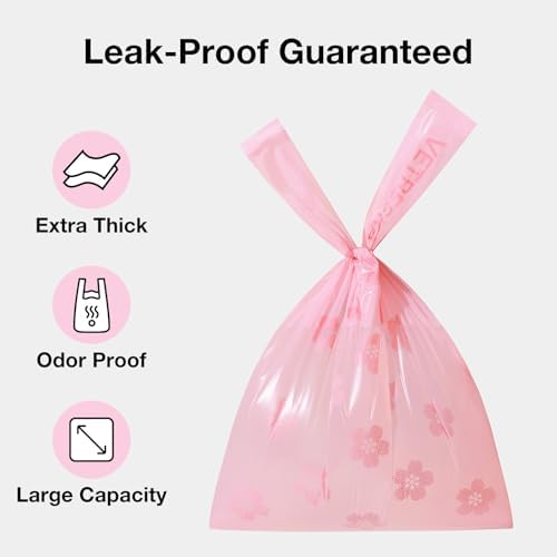 VETRESKA Dog Poop Bags with Handles 450 Count, Floral Scented Waste Bags - Image 2