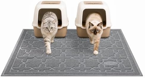 Yimobra Cat Litter Mat, Waterproof Litter Trapping Mat, 47x36, Dark Grey by Yimobra