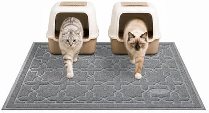 Yimobra Cat Litter Mat, Waterproof Litter Trapping Mat, 47x36, Dark Grey by Yimobra