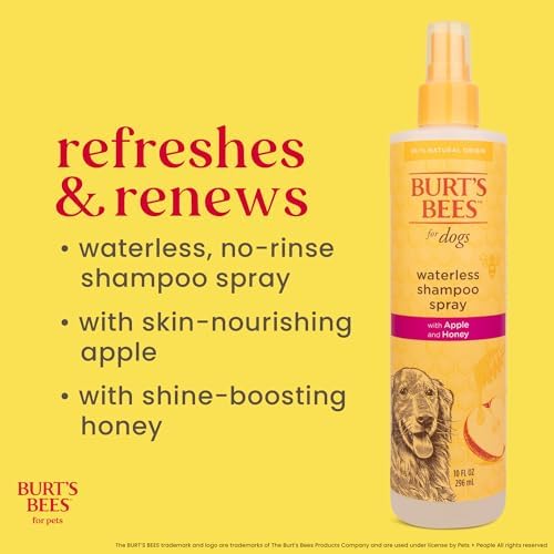 Burts Bees for Pets Waterless Shampoo Spray, with Apple & Honey, 10 Fl Oz - Image 3