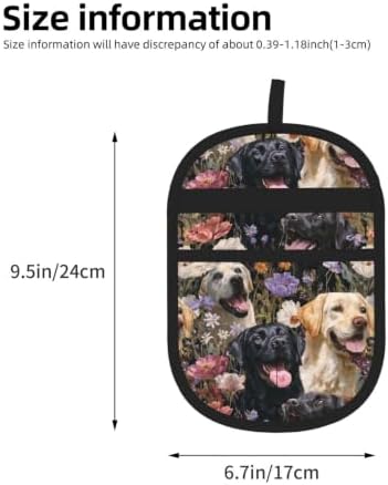 Labrador Retriever Dog Floral Garden Pet Hair Removal Glove For Cats Dogs - Image 3