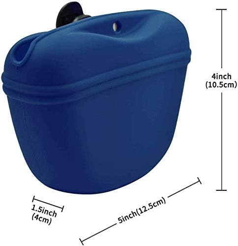 RoyalCare Silicone Dog Treat Pouch-Small Training Bag-Portable Dog Treat Bag for Leash with Magnetic Closure and Waist Clip[US Design Patent] - Image 2