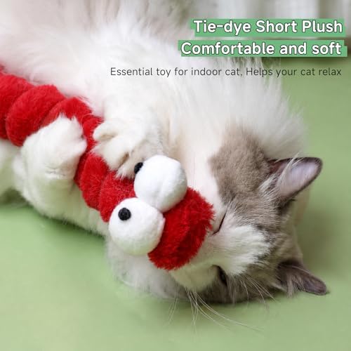 Cat Toys Pillows, Catnip Toys for Cats 3 Pack, Cute Caterpillar Design, Interactive Indoor Kitten Kicker, Promotes Kitty Exercise, Soft and Durable - Image 3