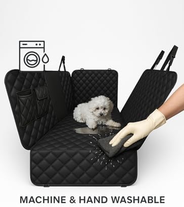 fidozen Dog Car Seat Cover, Waterproof Pet Hammock, Extra Large, Black, SUV - Image 2