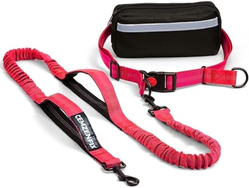 Hands Free Dog Leash with Waist Belt and Bungee for Walking by Unknown