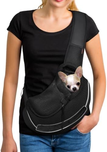YUDODO Pet Sling Carrier for 2-5 lbs Small Dogs Cat Puppy Crossbody Carrier by YUDODO