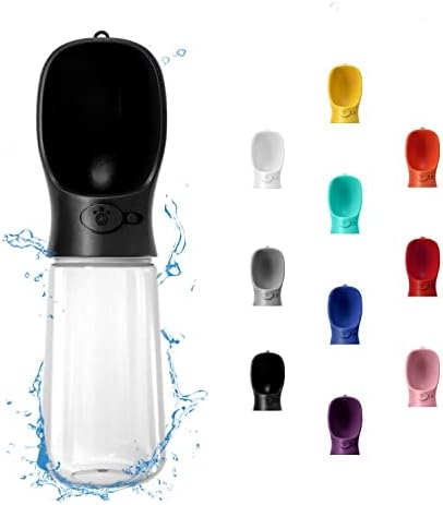 WePet Portable Dog Water Bottle, 19 OZ, Leak Proof Puppy Water Dispenser with Drinking Feeder for Pets Outdoor Walking, Hiking, Travel, Food Grade Plastic by WePet
