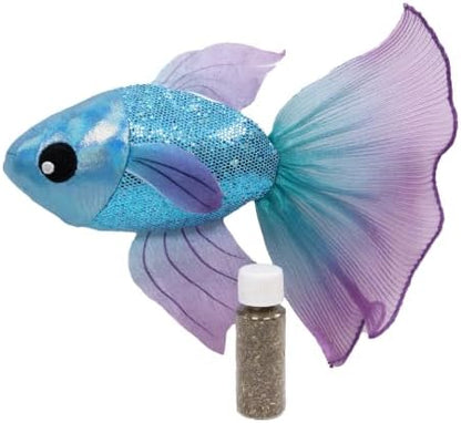 Catstages Beta Bliss Cat Toy, Plush Fish with Refillable Catnip, 8.3” by Catstages