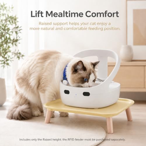 RFID Cat Feeder Raised Stand, More Natural Feeding Setup - Image 2