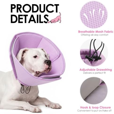 AOFITEE Soft Dog Cone Collar Anti-Lick, Dog Cone Alternative After Surgery - Image 4