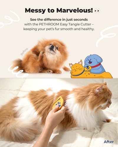 PETHROOM Easy Tangle Cutter for Dogs & Cats, Professional Dematting Tool - Image 3