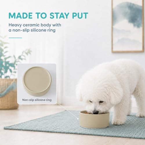 Havniva Ceramic Dog Bowls, 6.1” Dog Food and Water Bowl, Pet Feeding Bowl - Image 5