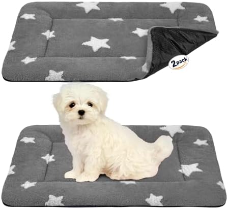 Mora Pets Dog Crate Pad Washable Cat Dog Bed for Crate Flat Pet Kennel Mat by MoraPets