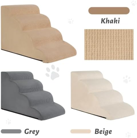 4-Step Dog Stairs Replacement Cover(for AODISMAN Pet Ramp Only),Khaki - Image 3
