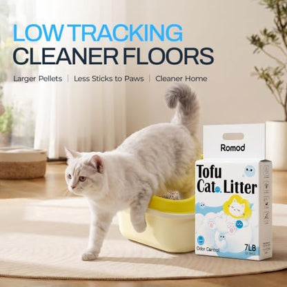 Plant-Based Tofu Cat Litter 14LB, Clumping, Odor Control, Low Dust - Image 5
