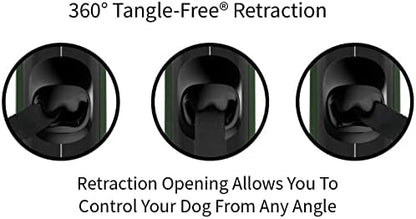 TUG Oval 360° Tangle-Free Retractable Dog Leash with Integrated Waste Bag Dispenser (Small, Green) - Image 5