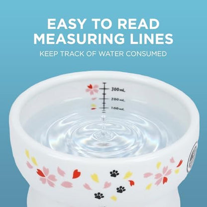 Raised Cat Water Bowl (Sakura Limited Edition) - Image 2