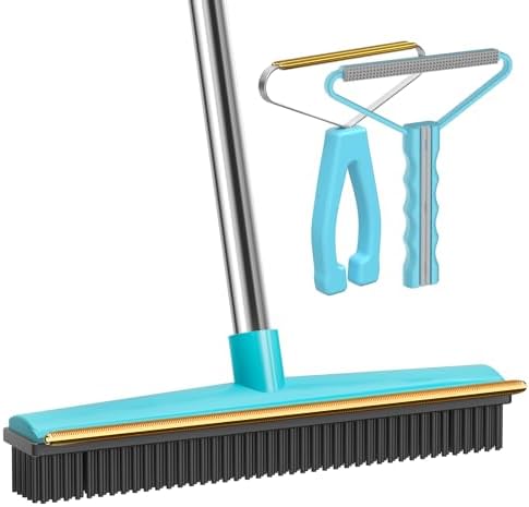 Carpet Rake 60" Long Handle, Pet Hair Remover, Carpet Broom, 3Pcs by SOCCSOPetHairRemover