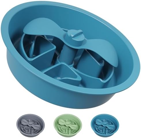 AVERYDAY Slow Feeder Dog Bowls for Large Breed, 2.5 Cups Deep Food Puzzle Bowl with Spinning Slow Feeder Insert, Non-Slip Bottom, Fits for Raised Stand, Hard Maze Design for Medium and Large Dogs by YourAveryDay
