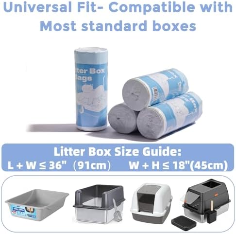 Jumbo Cat Litter Box Liner Bags for Standard Litter Boxes,30 count,36" x 18",Extra Thick and Scratch-resistant,Heavy Duty Cat Litter liners - Image 2