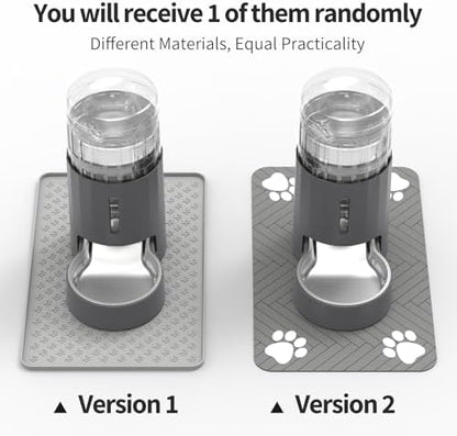 JUNSPOW Cat Water Dispenser with Placemat and Stainless Steel Bowl (4L) - Image 2