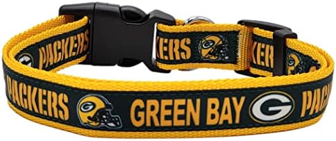 NFL PET Collar Green Bay Packers Dog Collar, Medium Football Team Collar for Dogs & Cats. A Shiny & Colorful Cat Collar & Dog Collar Licensed by The NFL - Image 2