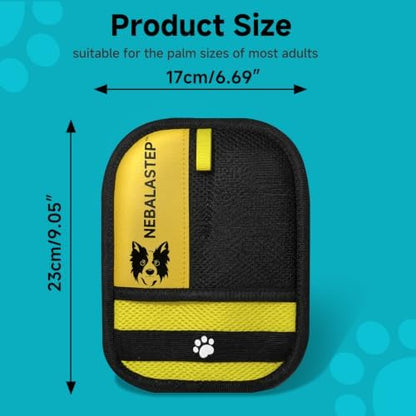 NEBALASTEP Pet Hair Remover Gloves Brush for Dogs & Cats,Electrostatic Reusable Pet Hair Remover Tool for Laundry,Clothing,Couch,Carpet,Car Seat,Upgraded Animal Fur Removal Tool (Blue, Type 1) - Image 3