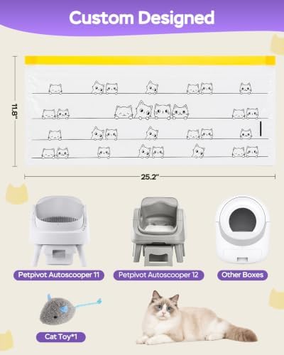 180 Count Cat Litter Bags for Pet Pivot Autoscooper 11/12 Box - Image 2