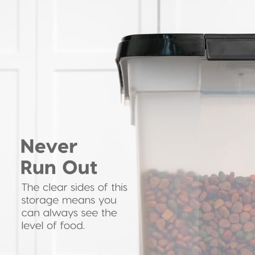 IRIS USA Dog Food Storage Container, Up to 25 lbs, Black, Made in USA - Image 6