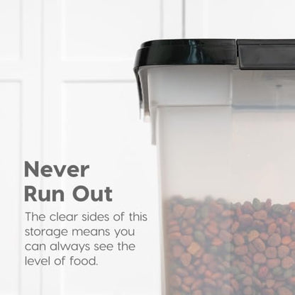 IRIS USA Dog Food Storage Container, Up to 25 lbs, Black, Made in USA - Image 6