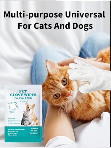 6 Pcs Individually Wrapped Dog Glove Wipes for Paws, Butt, Ears & Eyes - Image 2